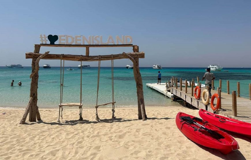 Hurghada: Boat Cruise to Eden Island with Snorkeling and Lunch