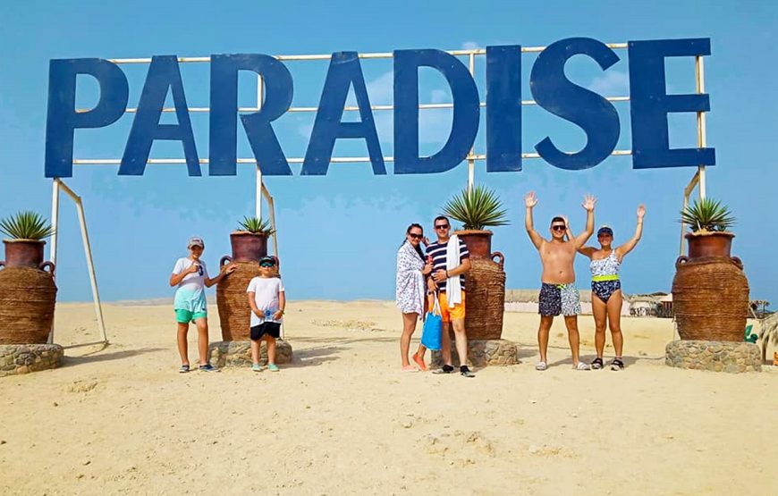 Hurghada: Paradise Island VIP Trip Snorkeling and Lunch