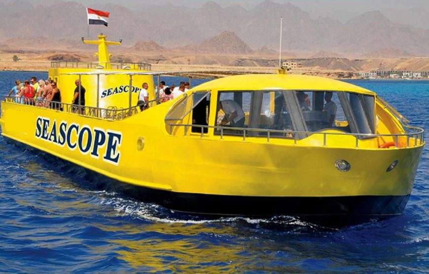 Hurghada: Sea Scope Boat Tour, Snorkeling and Transfer